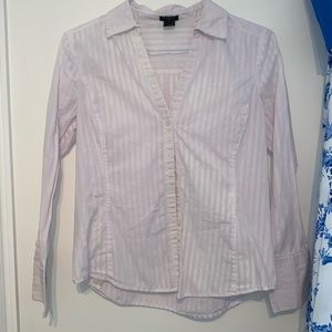 Light Pink and White Striped Top